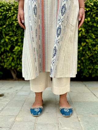 Bohemian Twill Jacquard Kurta