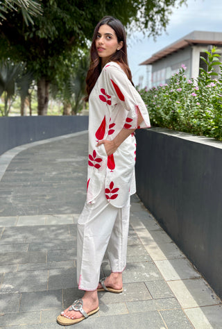 Laal Bindi Cambric- Poplin Set