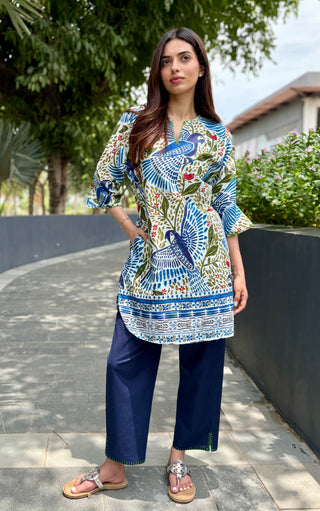 Blue Cuckkoo Coord Set