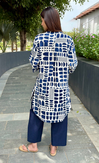 Indigo Pottery Twill- Linen Set