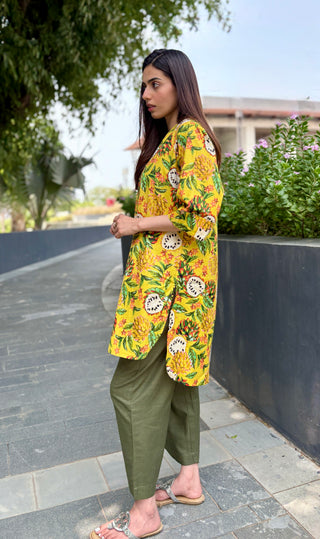 Pineapple Salad Mul- Linen Set