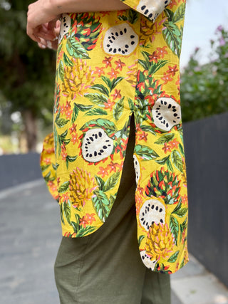 Pineapple Salad Mul- Linen Set