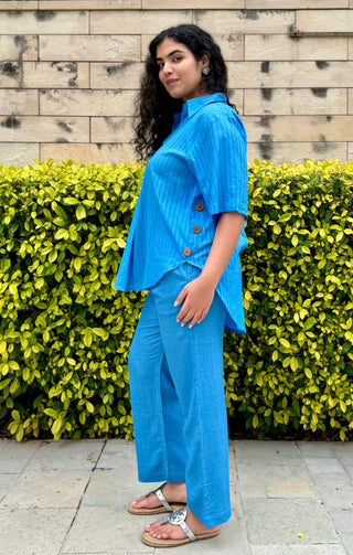 Pondi Mul Set- Blue