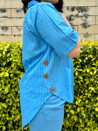 Pondi Mul Set- Blue