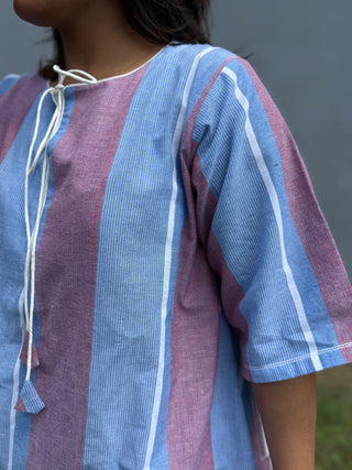 Barkha Kurta Set- Handloom Stripes