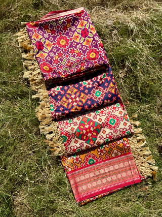 Patola on Gajji Silk Dupatta