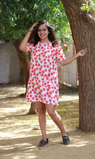 Sunshine Linen Dress- Orange 🍊