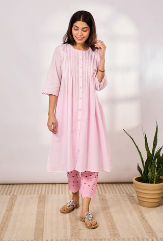 Neelam Kurta Set - Pink