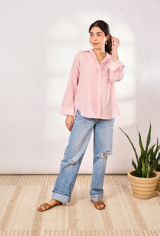 The Everyday Cotton Shirts- Pink