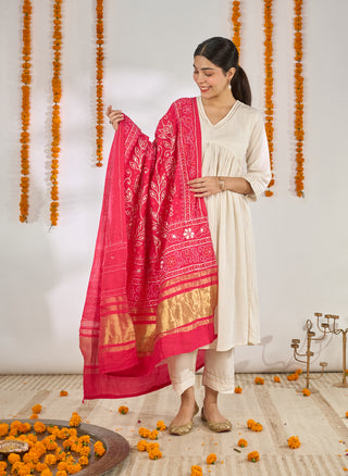 Rani Linen Gota Set- with dupatta 💝