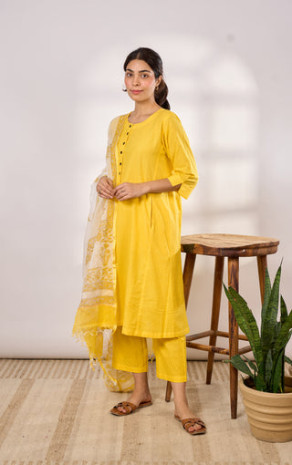 Kesar Mul Set (with dupatta)