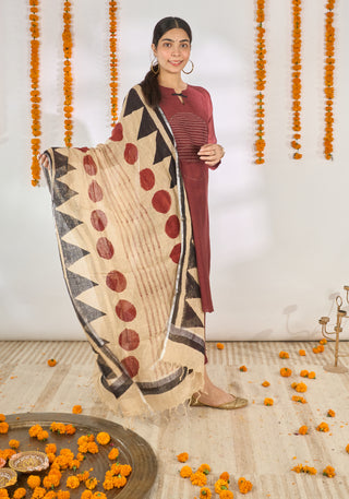 Leela Silk Kurta Set- with dupatta