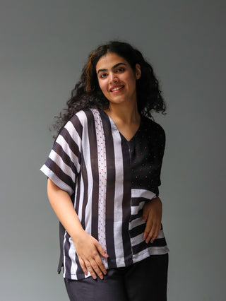 Naina Linen Patch Top