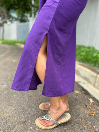 Aloha Shift Dress- Purple