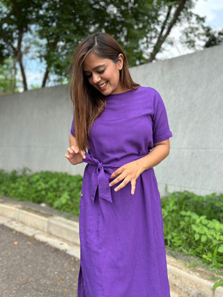 Aloha Shift Dress- Purple